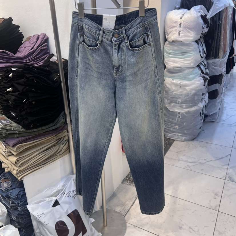 POCKET-Q直郵韓國代購女裝新品人氣推薦真品熱賣24秋冬牛仔褲POCKET-Q牛仔褲