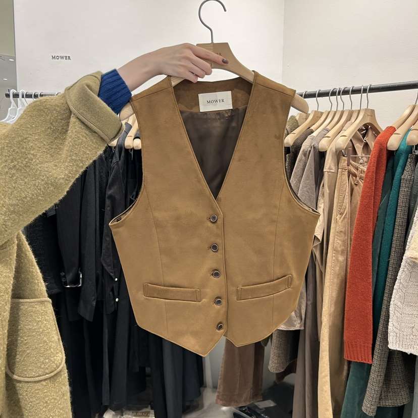 MOWER韓國直郵女裝新品時尚熱賣職業24秋冬真品人氣推薦馬甲MOWER馬甲