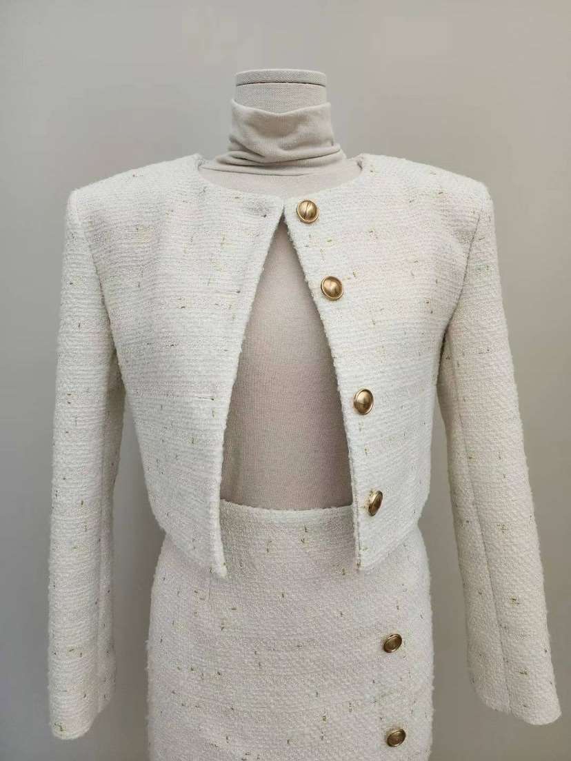 AMY COMPANY韓國直郵東大門代購女裝新品24秋冬夾克花呢MABE夾克