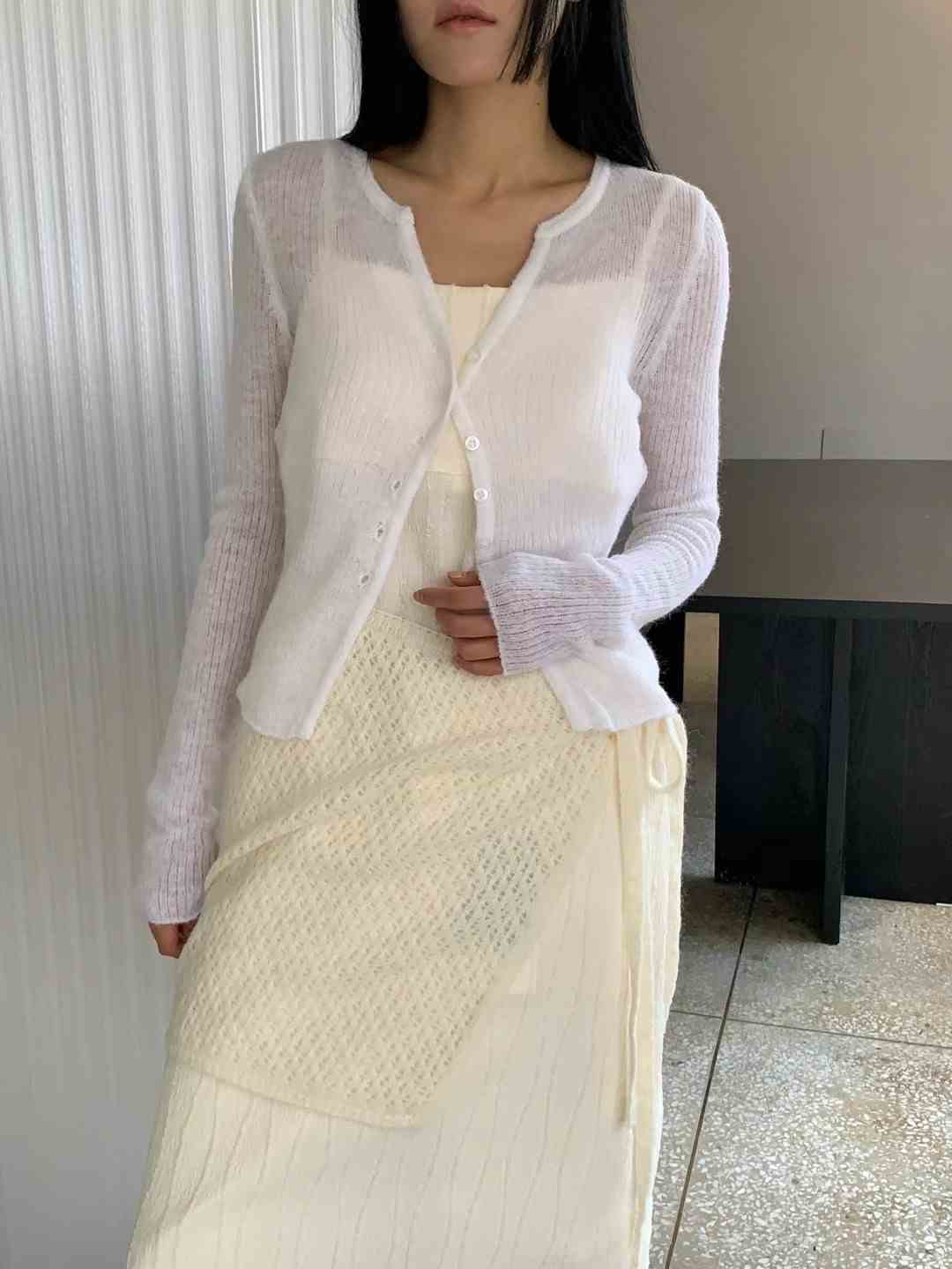 UNLESS韓國代購女裝新款人氣真品職業熱賣24秋夏時尚針織衫UNLESS針織衫