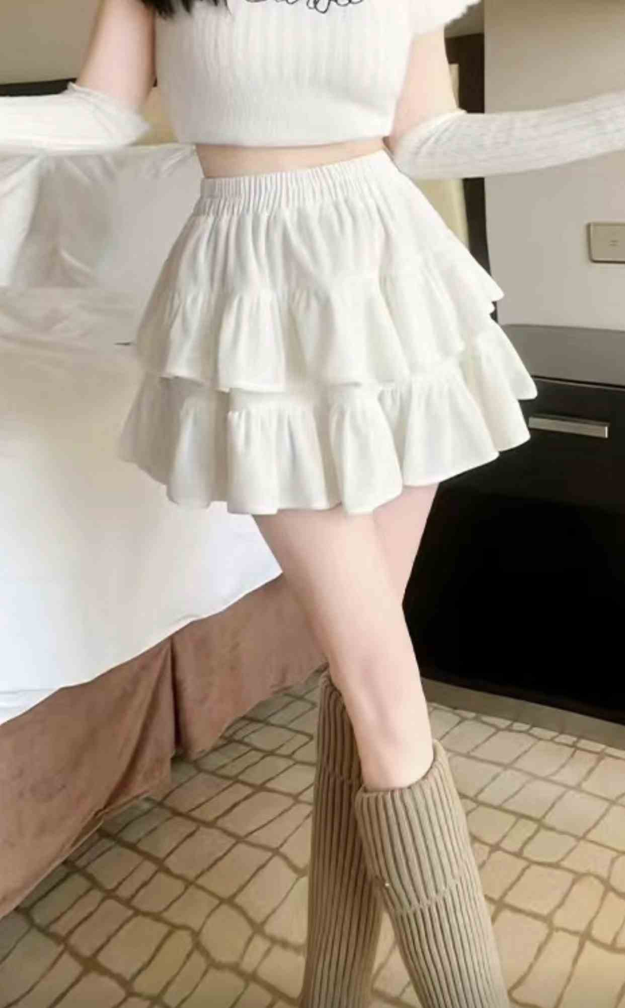 LUCKY STORE韓國代購女裝新款職業熱賣24秋夏時尚人氣短裙WEEK PLAN短裙