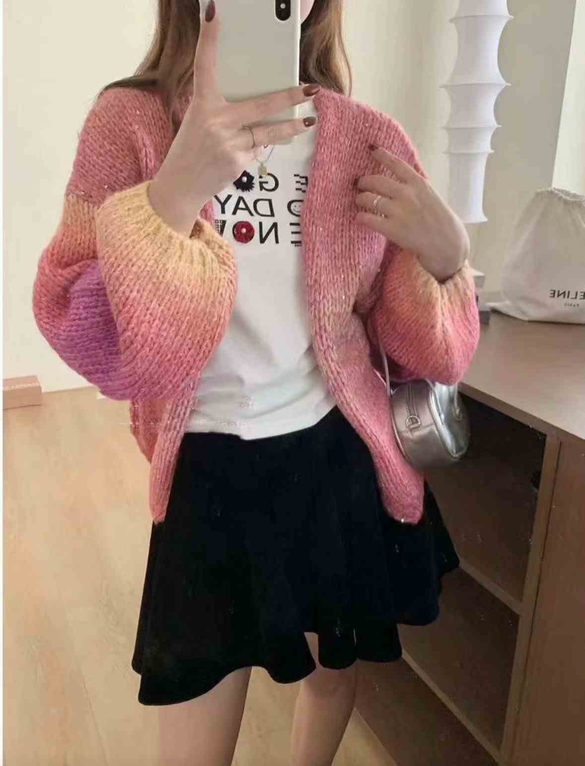 LUCKY STORE東大門實拍女裝新款人氣熱賣真品職業24秋夏針織衫ANGE針織衫