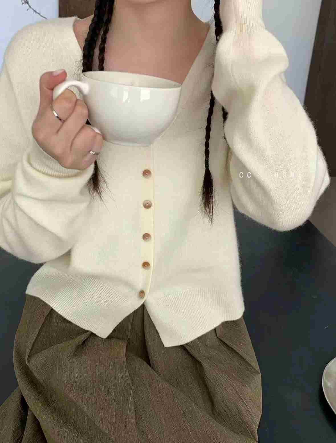 LUCKY STORE韓國直郵女裝新品職業熱賣真品休閑推薦針織衫ANGE針織衫