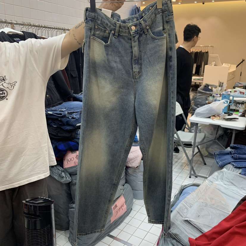 ITZEL韓國直郵女士新款熱賣休閑真品職業時尚24秋夏牛仔褲加絨ITZEL牛仔褲