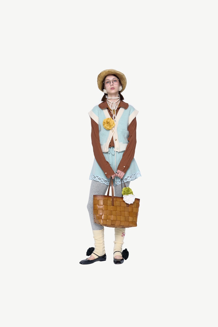 POLAROMO直郵韓國代購女裝新品熱賣職業時尚24秋冬真品馬甲POLAROMO馬甲