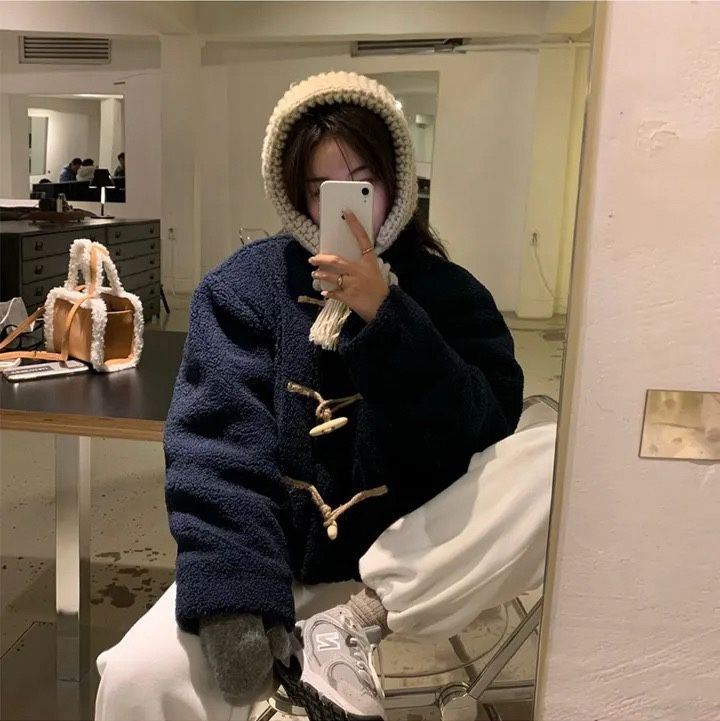 STAY HERE 韓國直郵東大門代購女裝新品推薦短款棉服填充STAY HERE短款棉服
