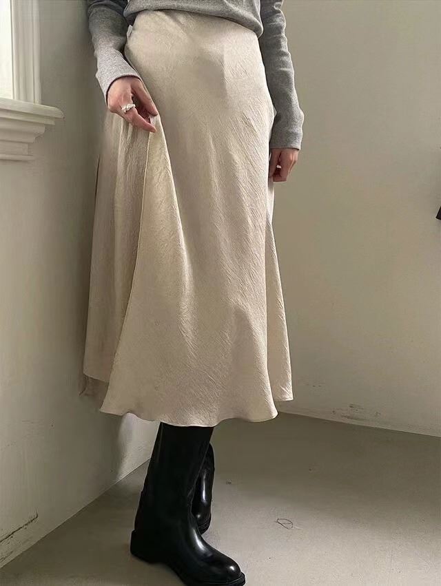 MICO韓國直郵東大門實拍女裝新款熱賣休閑人氣推薦24秋冬長裙ALL OVER長裙
