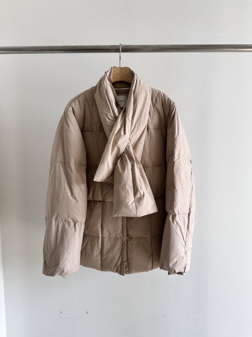 VALUABLE直郵韓國代購女裝新款時尚短款棉服含圍巾填充鴨絨VALUABLE短款棉服
