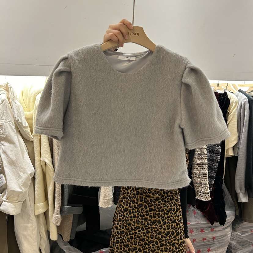 FLIPAR韓國直郵東大門代購女裝新品人氣職業休閑T恤羊駝毛羊毛FLIPART恤