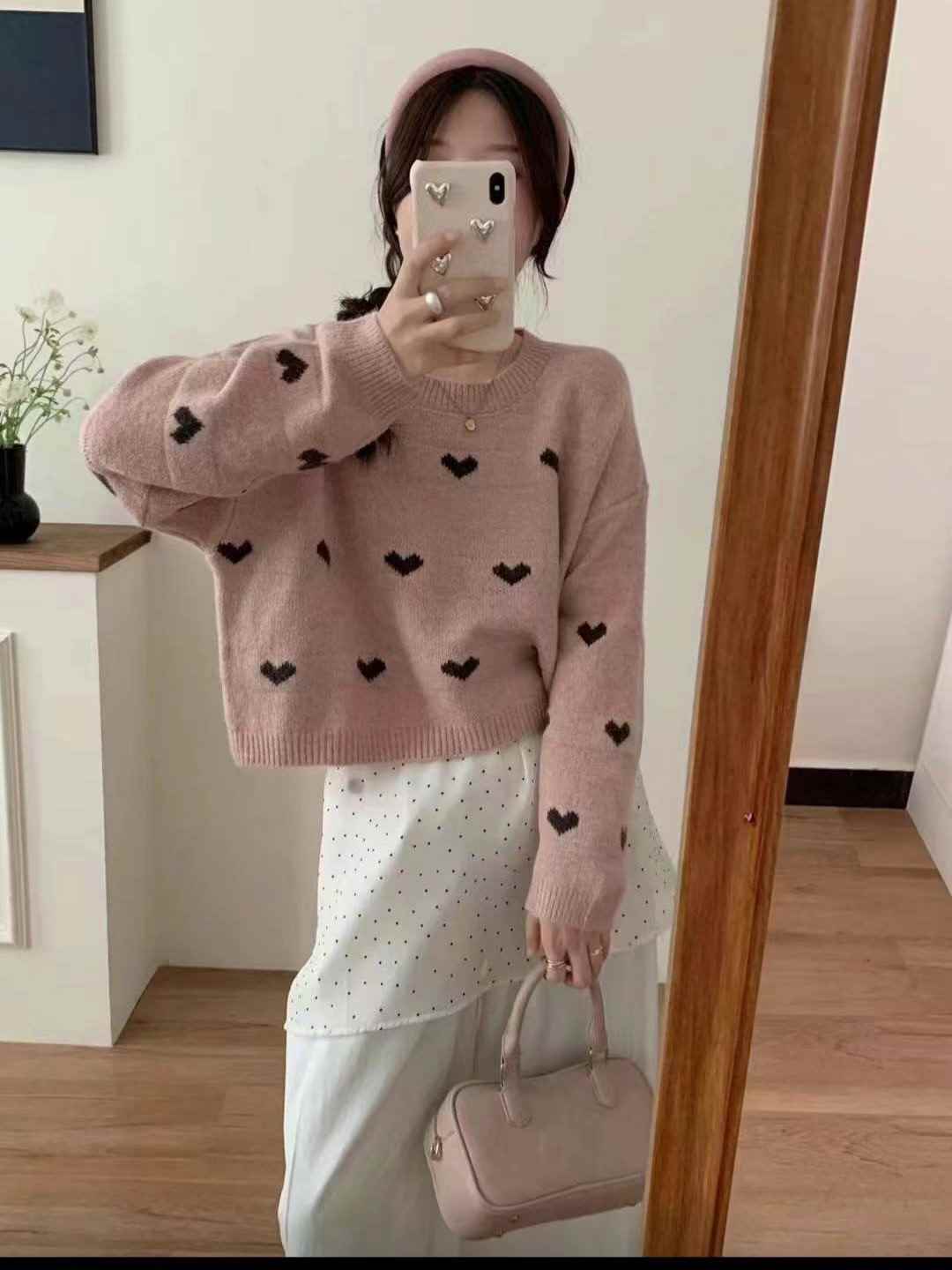 Y.BUTTERFIY韓國直郵東大門實拍女裝新款真品熱賣推薦針織衫Y.BUTTERFIY針織衫