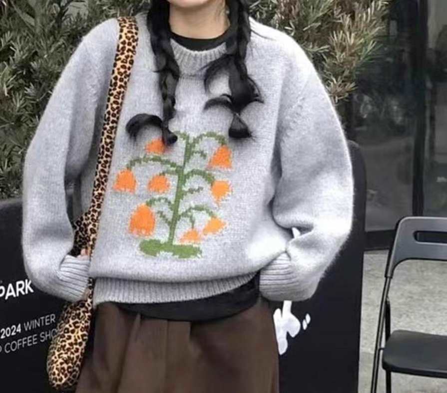 Y.BUTTERFIY直郵韓國代購女裝新品熱賣人氣休閑時尚針織衫Y.BUTTERFIY針織衫