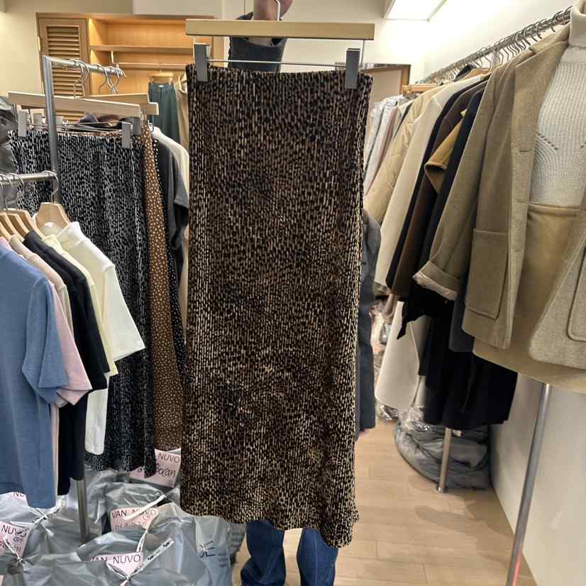 VAN NUVO韓國直郵女裝新品24秋冬職業真品熱賣人氣時尚長裙VAN NUVO長裙