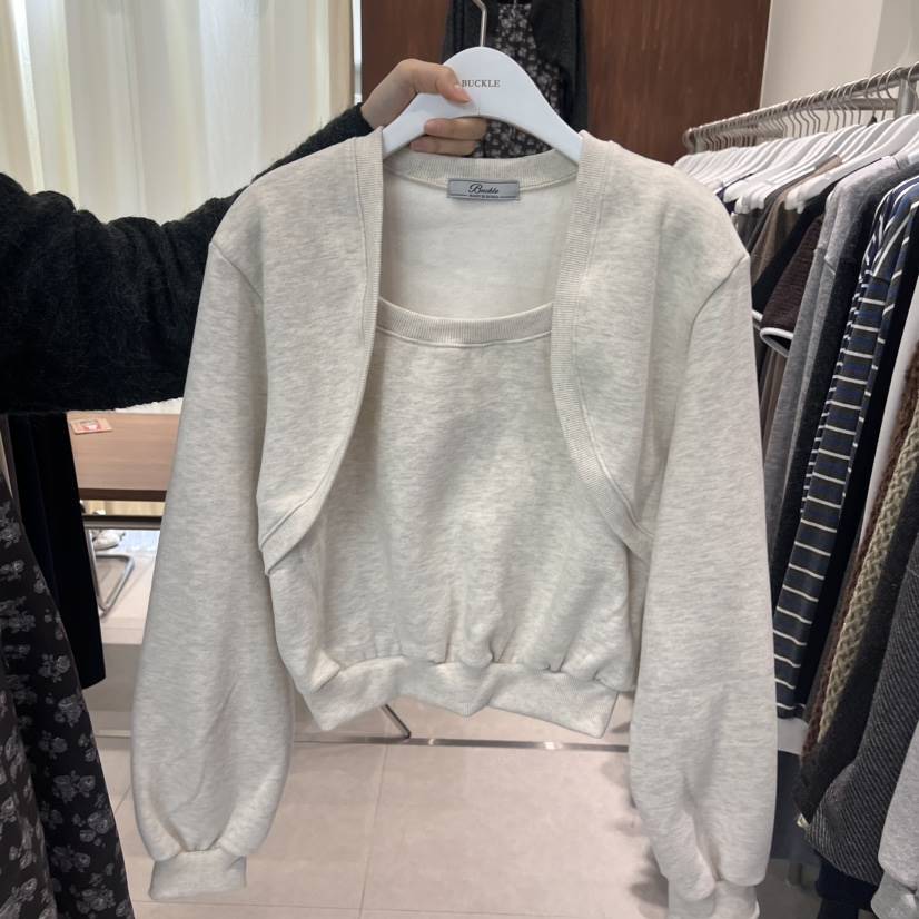 BUCKLE直郵韓國代購女裝新品人氣熱賣休閑真品時尚衛衣拉絨BUCKLE衛衣