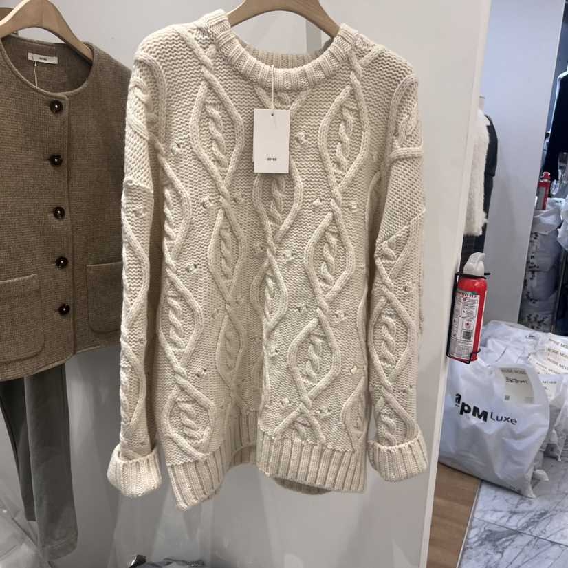 IRVINE韓國直郵女裝新品推薦24秋冬熱賣時尚職業休閑毛衣絨IRVINE毛衣