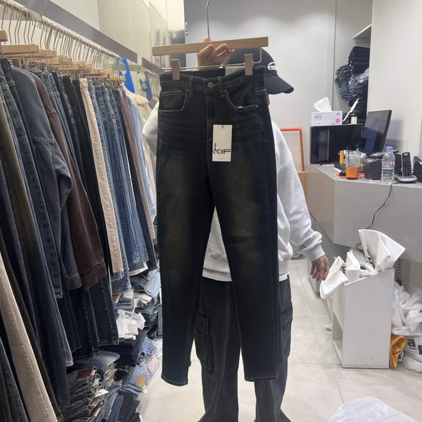 ODIF直郵韓國代購女裝新品真品休閑推薦職業熱賣時尚牛仔褲ODIF牛仔褲