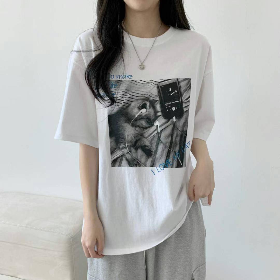 RACY直郵韓國代購女裝新款熱賣休閑真品時尚人氣24秋冬T恤RACYT恤