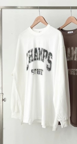 lalafit韓國直郵東大門實拍女裝新款時尚24秋冬休閑長袖T恤lalafit長袖T恤