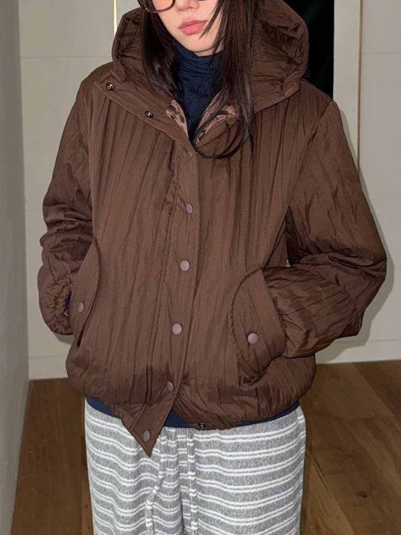 PAPRIKA韓國直郵女士新品24秋夏休閑熱賣職業短款棉服填充PAPRIKA短款棉服