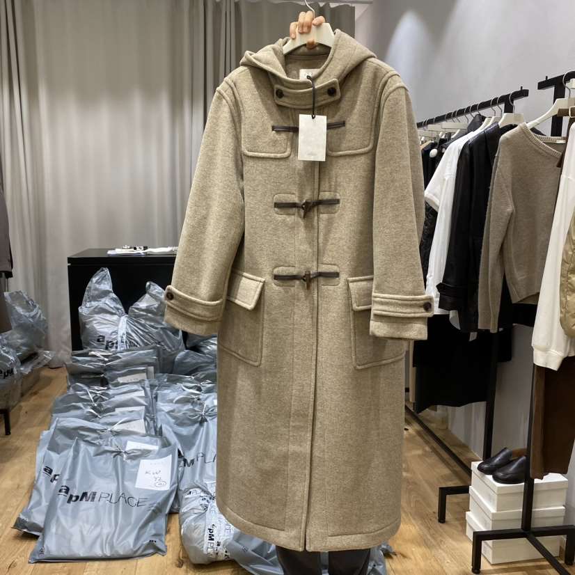 ARVE韓國直郵東大門實拍女裝新品人氣時尚24秋冬中長款大衣ARVE中長款大衣