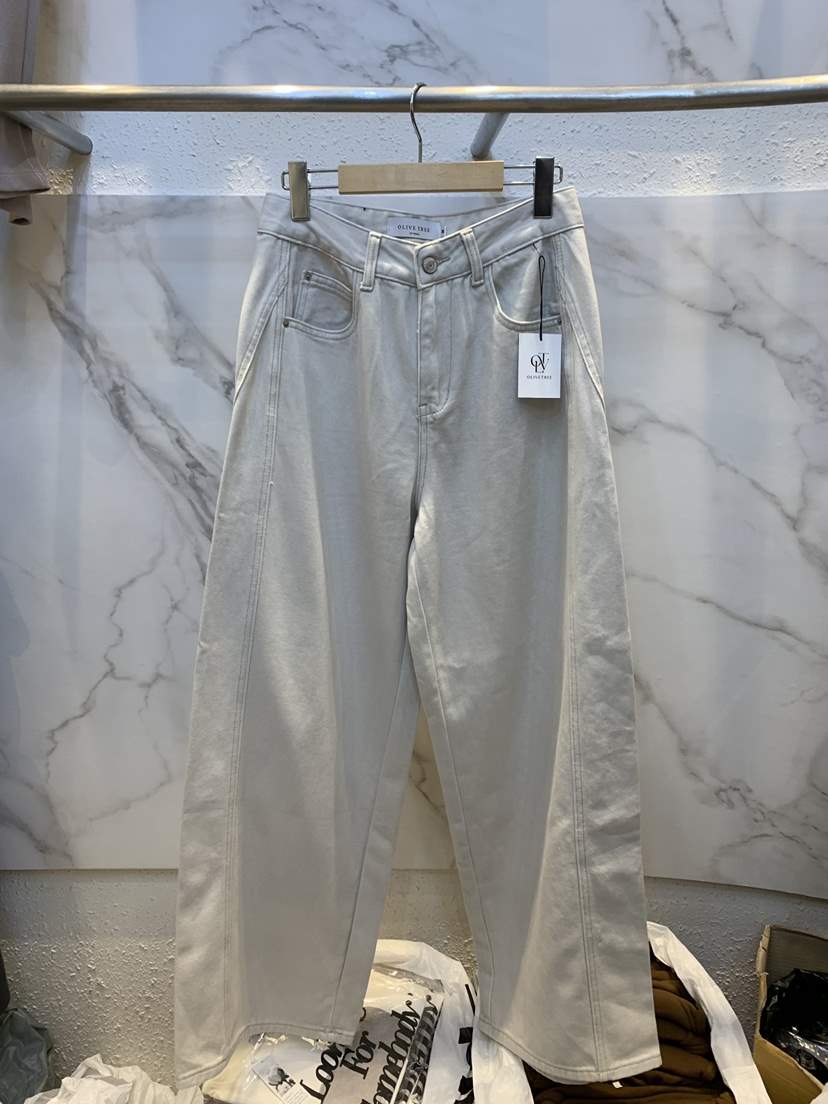 OLIVE TrEE韓國直郵東大門實拍女裝新品人氣休閑休閑褲拉絲OLIVE TrEE休閑褲