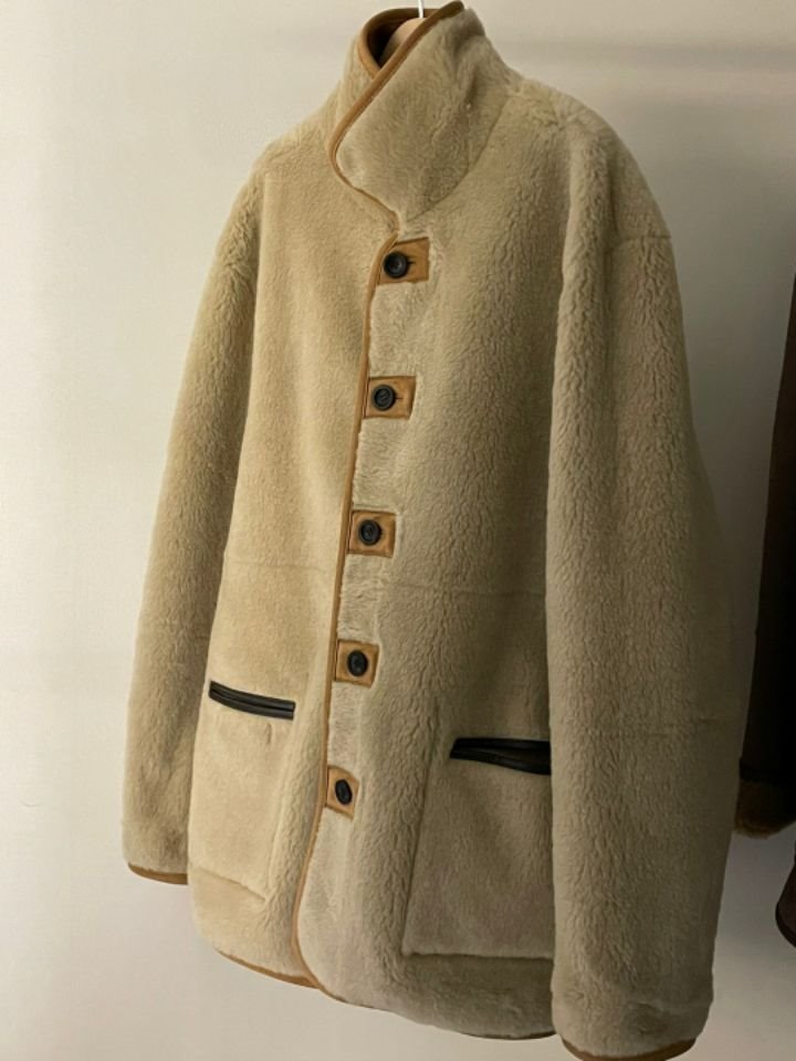 LA MUETTE/JAMIESTONE韓國直郵東大門代購女裝新品24秋冬中長款大衣兩面可穿雙面FLAT GARDEN/LA MUETTE/JAMIESTONE中長款大衣