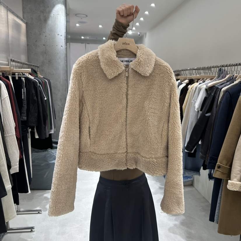 piTa直郵韓國代購女裝新品推薦24秋冬職業真品時尚夾克羊毛THE VERLIN/piTa夾克
