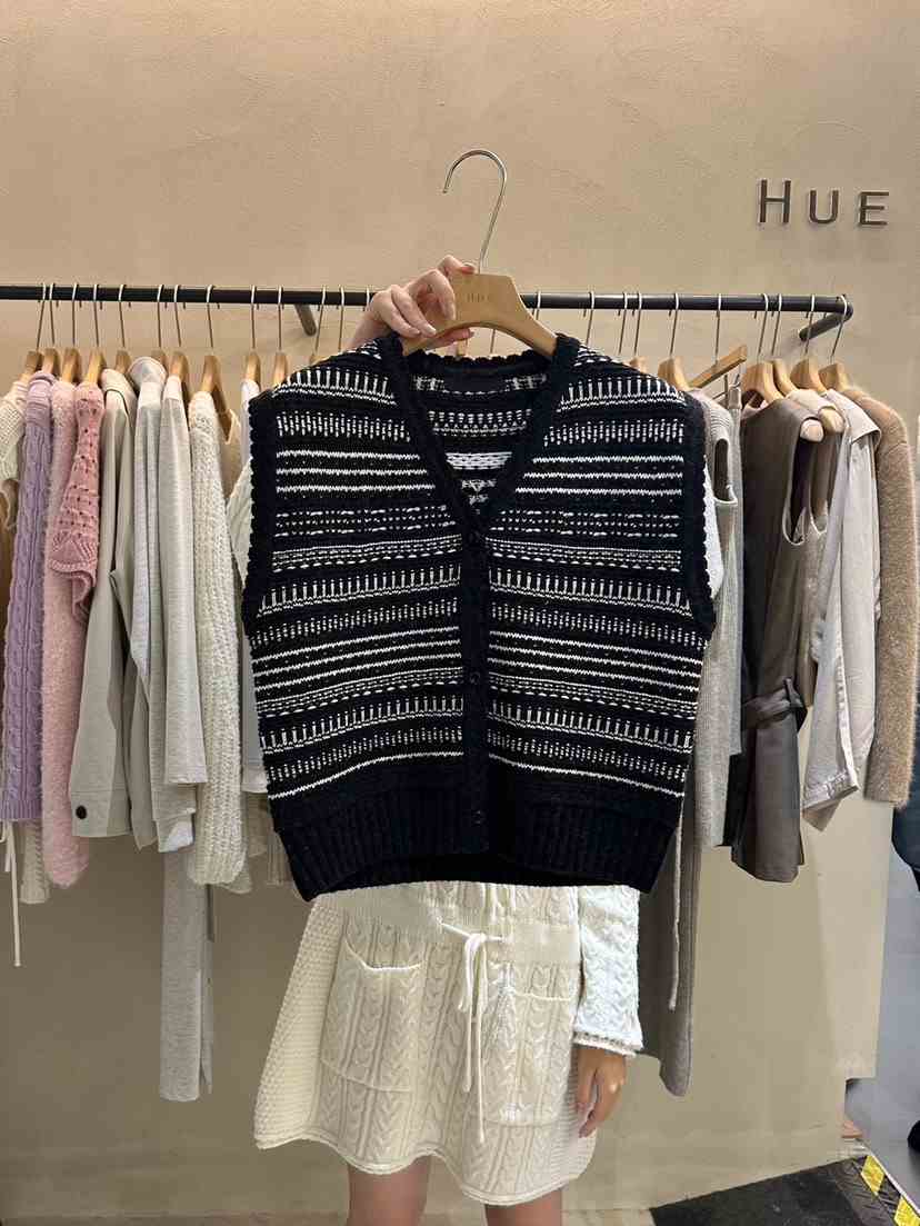 HUE韓國直郵東大門代購女裝新品休閑熱賣職業24秋冬時尚馬甲ERIA/HUE馬甲