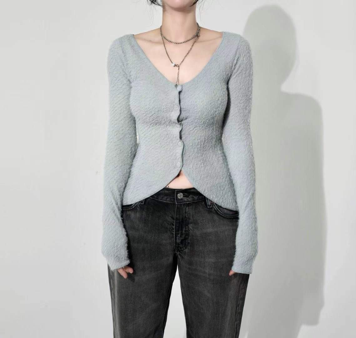 ROLLER韓國直郵東大門實拍女裝新款推薦真品24秋冬針織衫開衫ROLLER針織衫