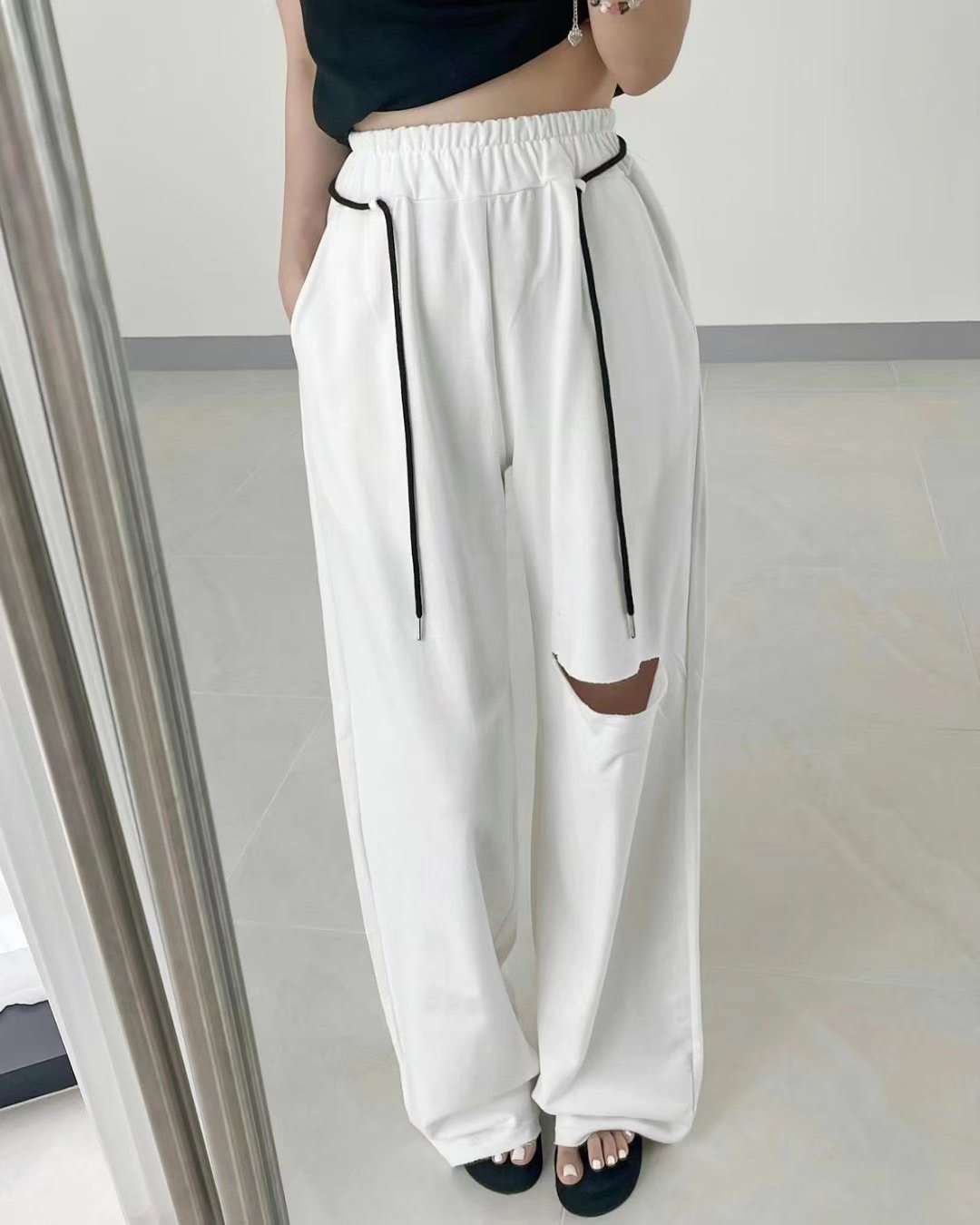 K.DAY直郵韓國代購女裝新品職業推薦時尚24秋冬休閑褲闊腿褲K.DAY-2件起休閑褲