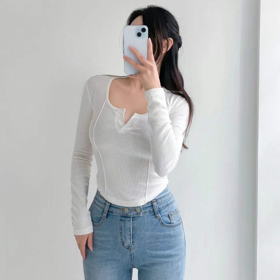 K.DAY韓國直郵東大門實拍女裝新品推薦職業人氣真品長袖T恤K.DAY-2件起長袖T恤