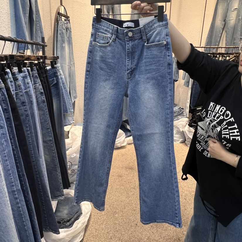 AIM韓國直郵女裝新品真品職業休閑熱賣時尚人氣24秋冬牛仔褲AIM牛仔褲