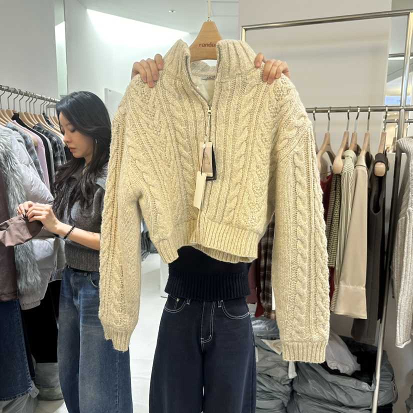 render韓國直郵東大門實拍女裝新品熱賣人氣休閑時尚夾克羊毛RENDER夾克