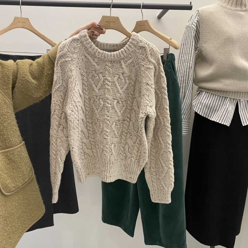 MOWER韓國直郵女裝新品人氣時尚24秋冬休閑職業真品熱賣毛衣MOWER毛衣