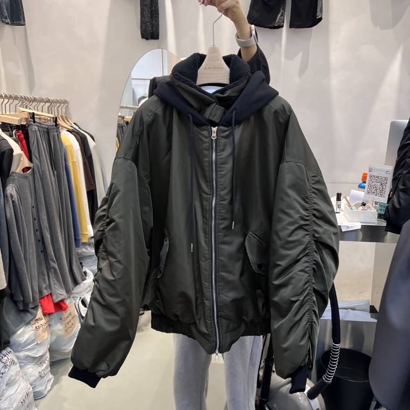 ULTRAORANGE韓國直郵東大門實拍女裝新款職業推薦短款棉服連帽GILT/ULTRAORANGE短款棉服