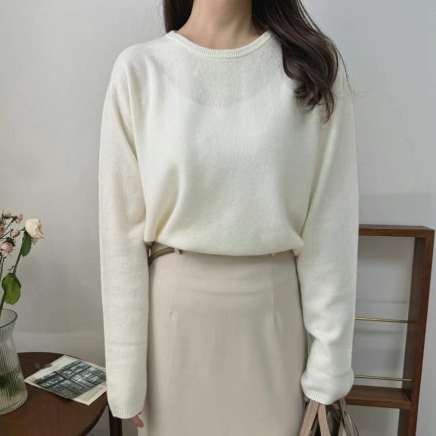 ONEMORETHING韓國直郵東大門代購女裝新款24秋冬針織衫羊毛ONEMORETHING針織衫