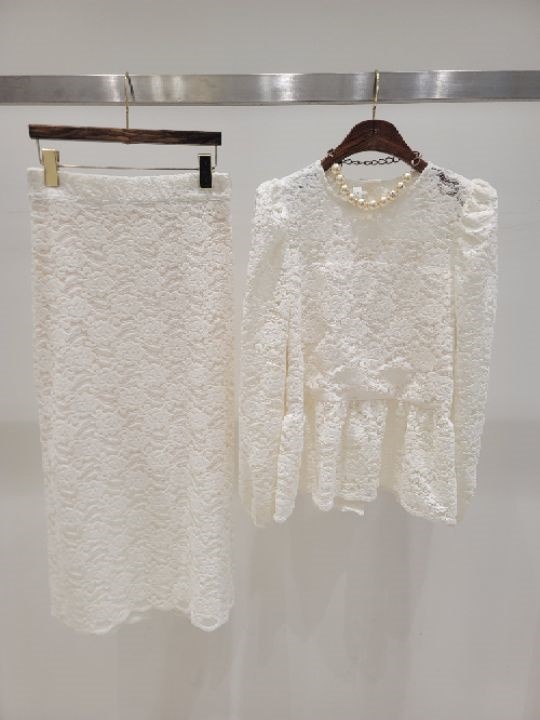 CAT.S韓國直郵東大門代購女裝新品真品熱賣休閑人氣套裝蕾絲CAT.S套裝