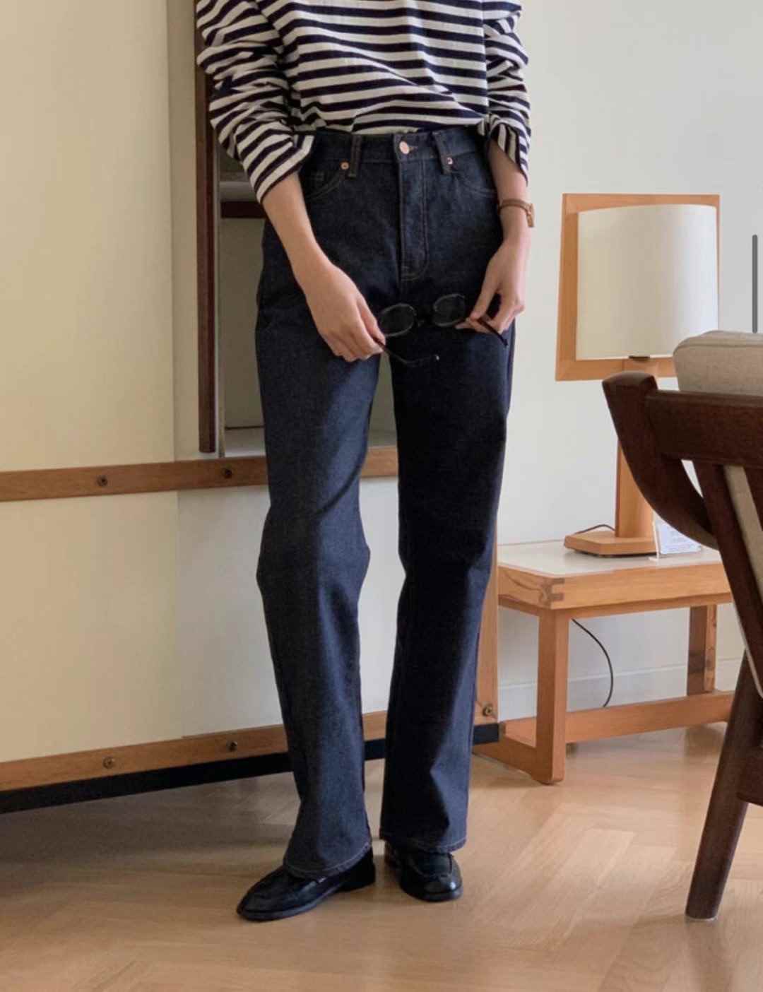 SUPER B/ACRO韓國直郵女裝新品24秋冬推薦時尚職業牛仔褲SUPER B/ACRO牛仔褲