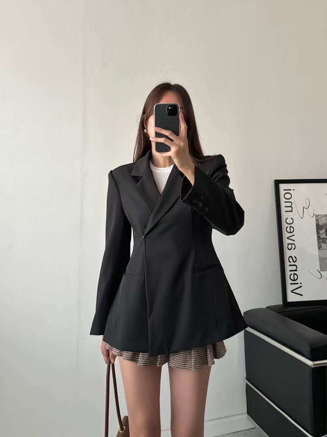 THEJUN直郵韓國代購女裝新品時尚職業休閑推薦真品人氣夾克THEJUN夾克