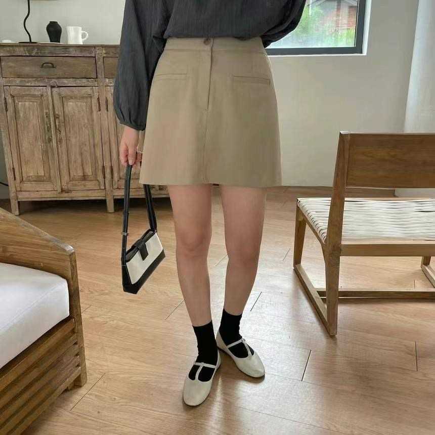 ONEMORETHING韓國直郵東大門代購女裝新款真品時尚職業短裙ONEMORETHING短裙