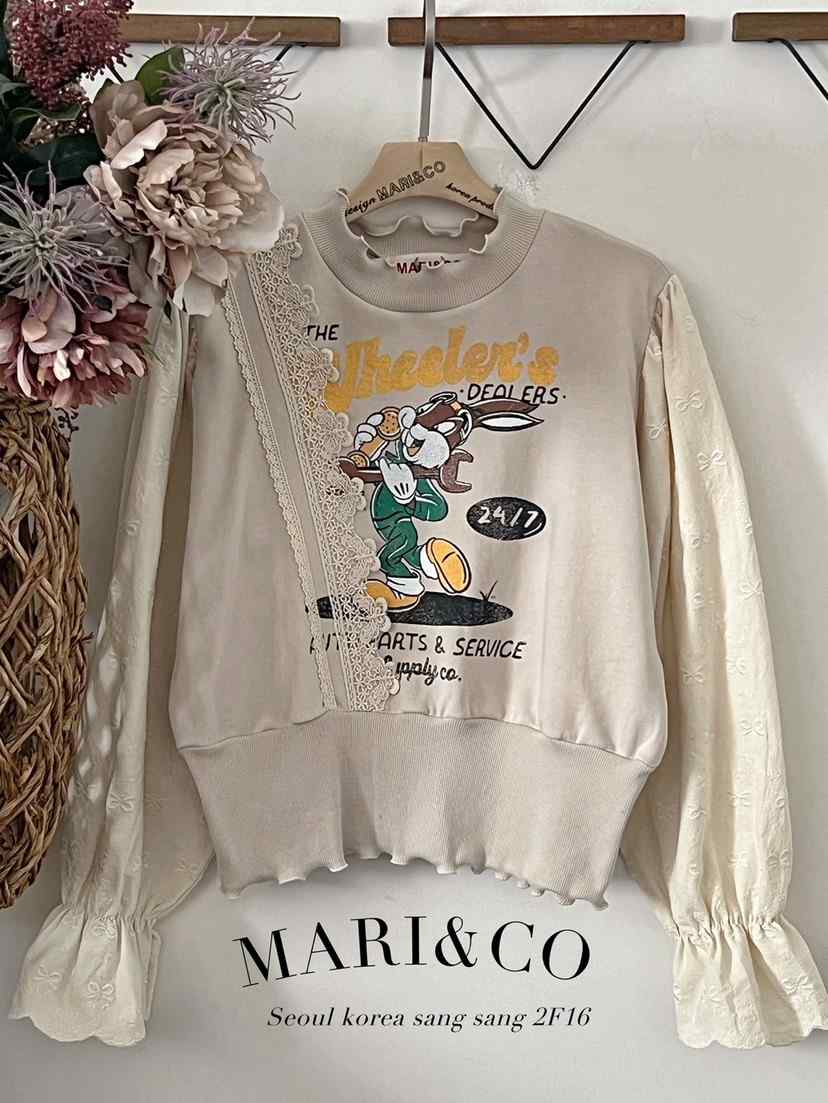 MARI CO直郵韓國代購女裝新品人氣推薦時尚休閑職業24秋冬衛衣ARANCIA衛衣