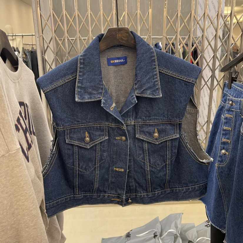 5K韓國直郵東大門代購女裝新品熱賣職業推薦時尚真品馬甲短款5K馬甲