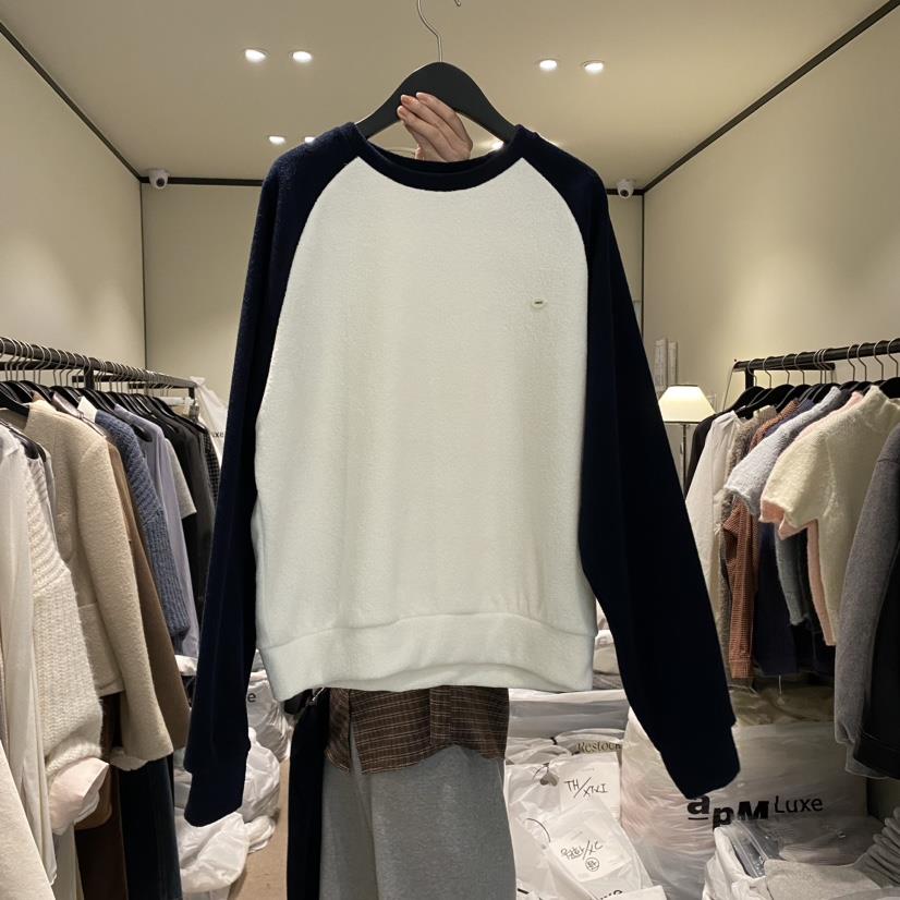 RE STOCK直郵韓國代購女裝新品休閑真品24秋冬時尚職業衛衣RE STOCK衛衣