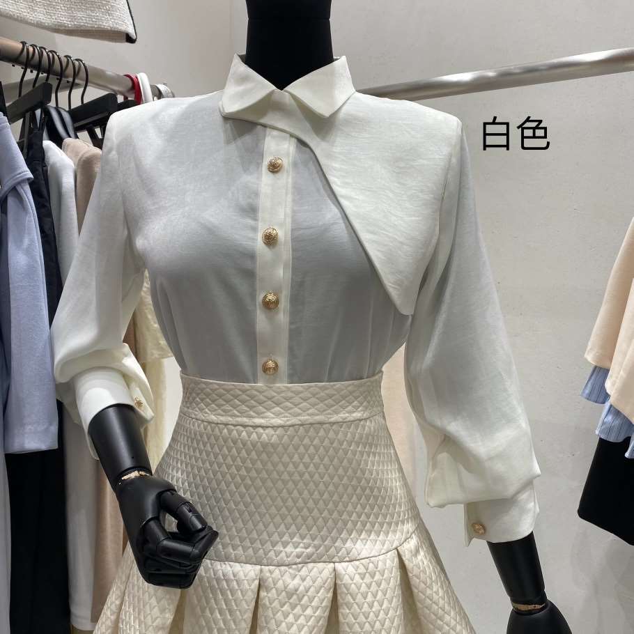 Lottimo韓國直郵東大門實拍女裝新品真品時尚休閑襯衫蕾絲衫LOTTIMO襯衫/蕾絲衫
