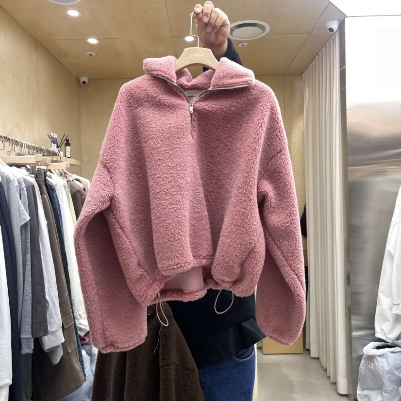 PLEASURE直郵韓國代購女裝新品休閑真品職業24秋冬推薦衛衣PLEASURE衛衣