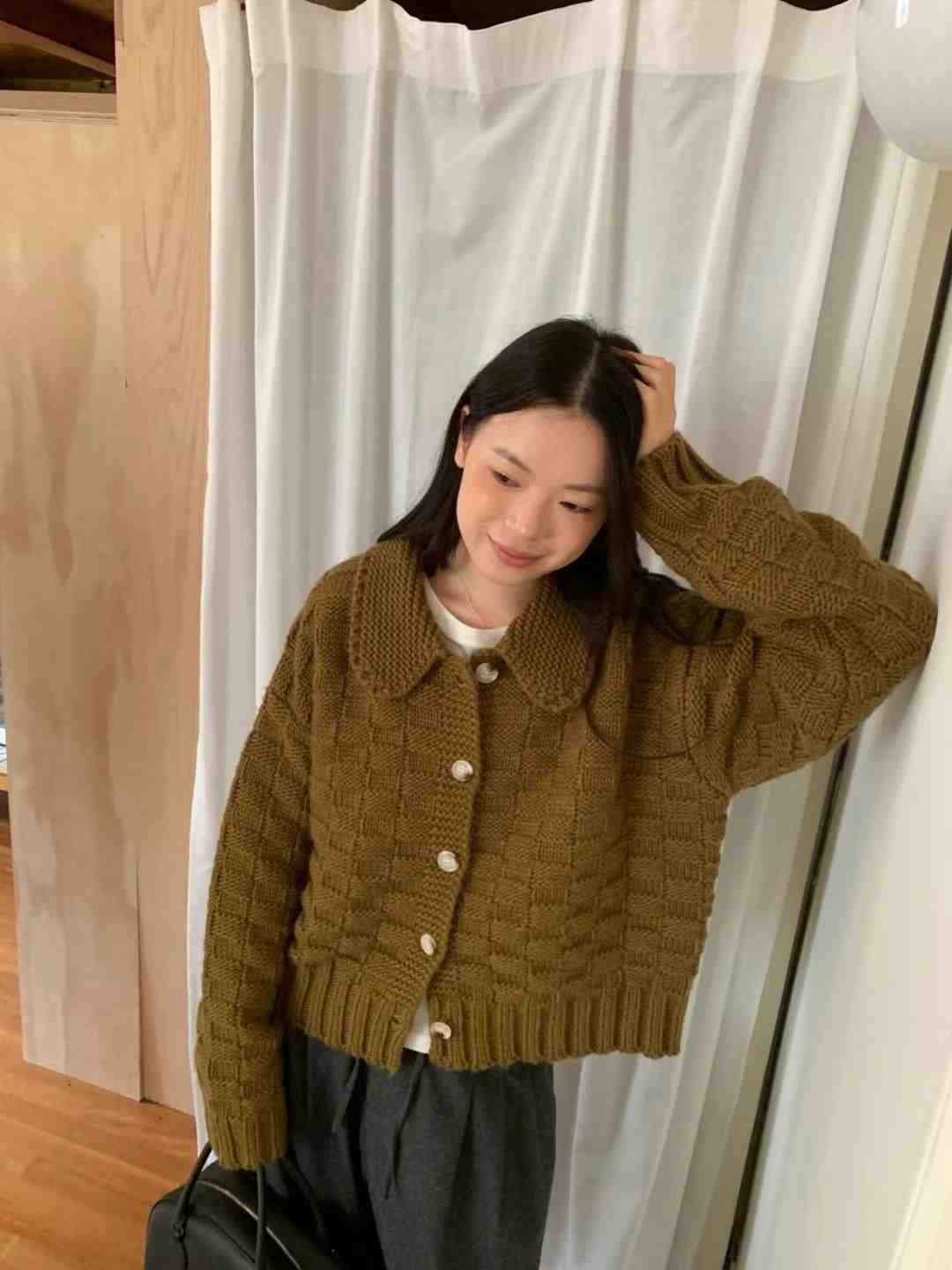 LUNE___韓國直郵東大門代購女裝新品時尚職業熱賣真品針織衫BROTE針織衫