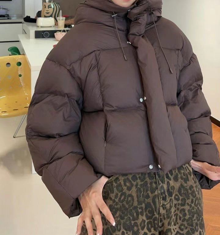 MARLY韓國直郵東大門代購女裝新款推薦真品職業時尚短款棉服MARLY短款棉服