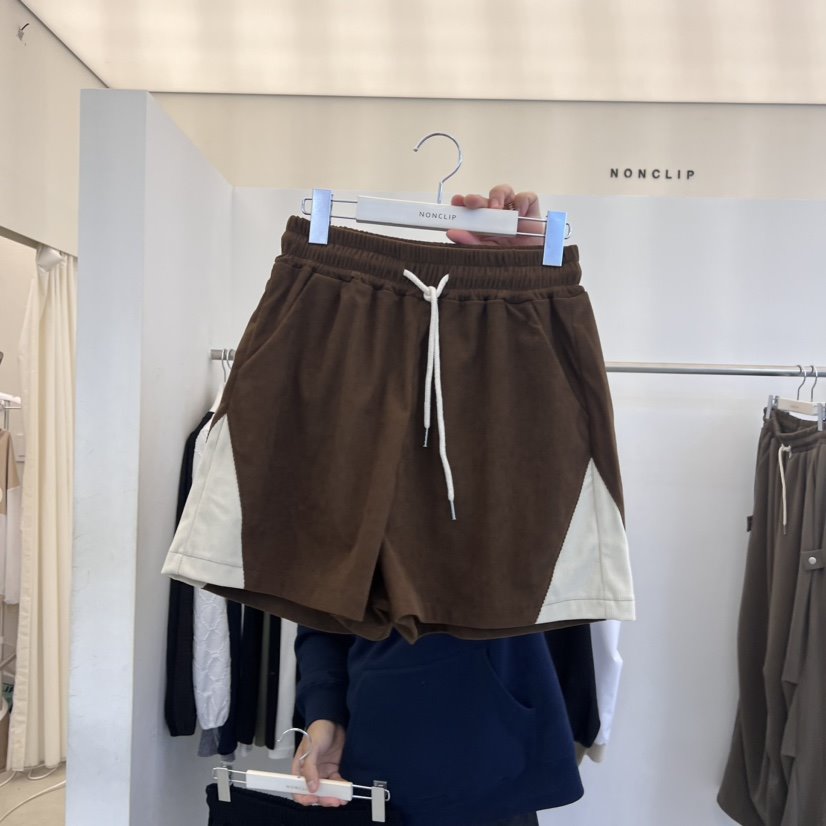 NON CLIP韓國直郵東大門代購女裝新品熱賣真品24秋冬短褲NON CLIP短褲