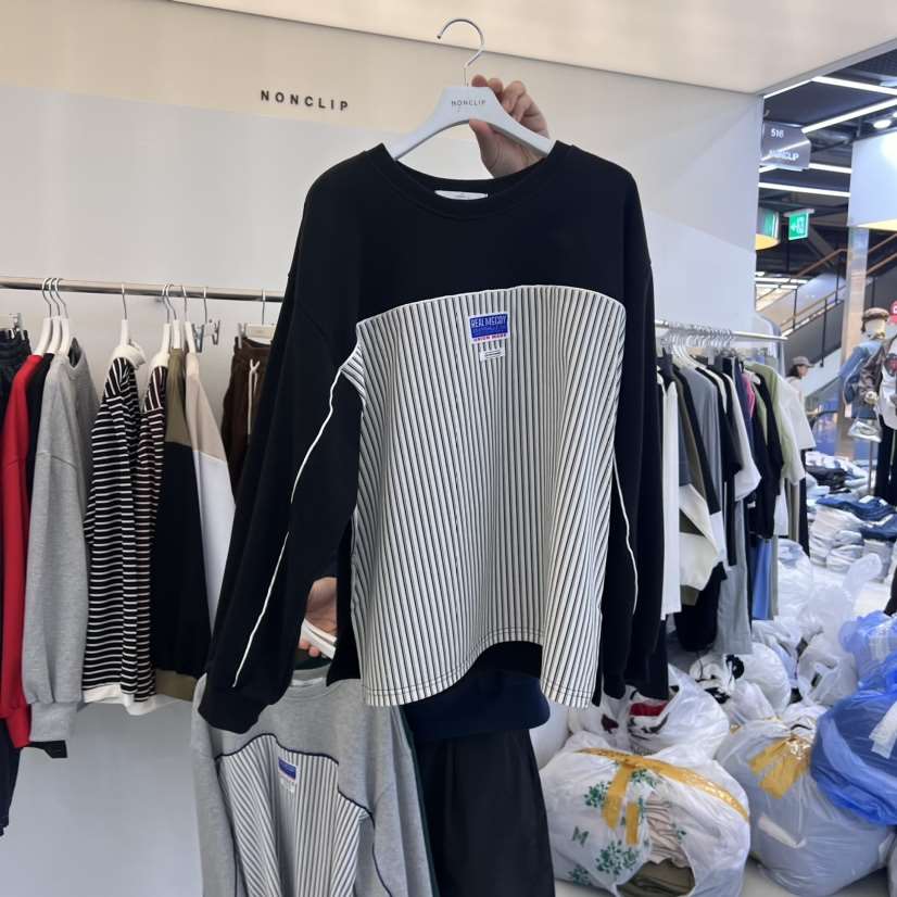 NON CLIP韓國直郵東大門代購女裝新品時尚職業休閑長袖T恤NON CLIP長袖T恤