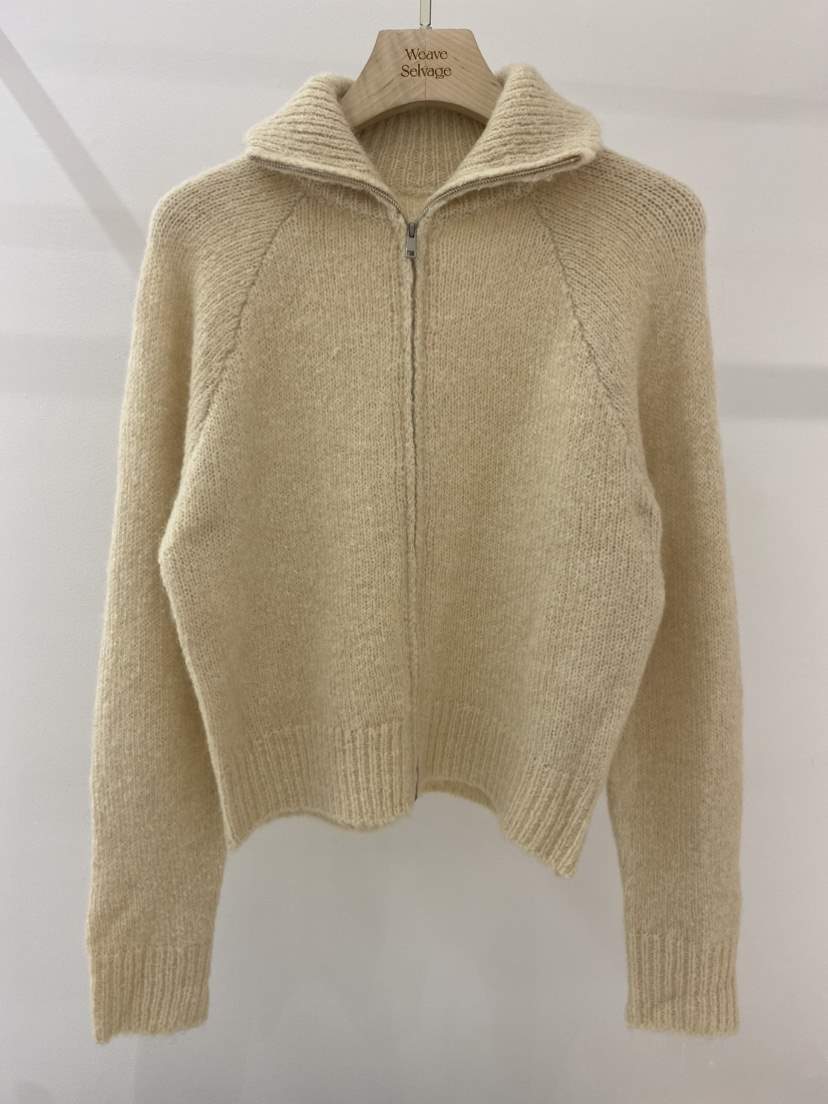 WEAUE SELVAGE韓國直郵女裝新品24秋冬熱賣真品針織衫拉鏈WEAUE SELVAGE針織衫