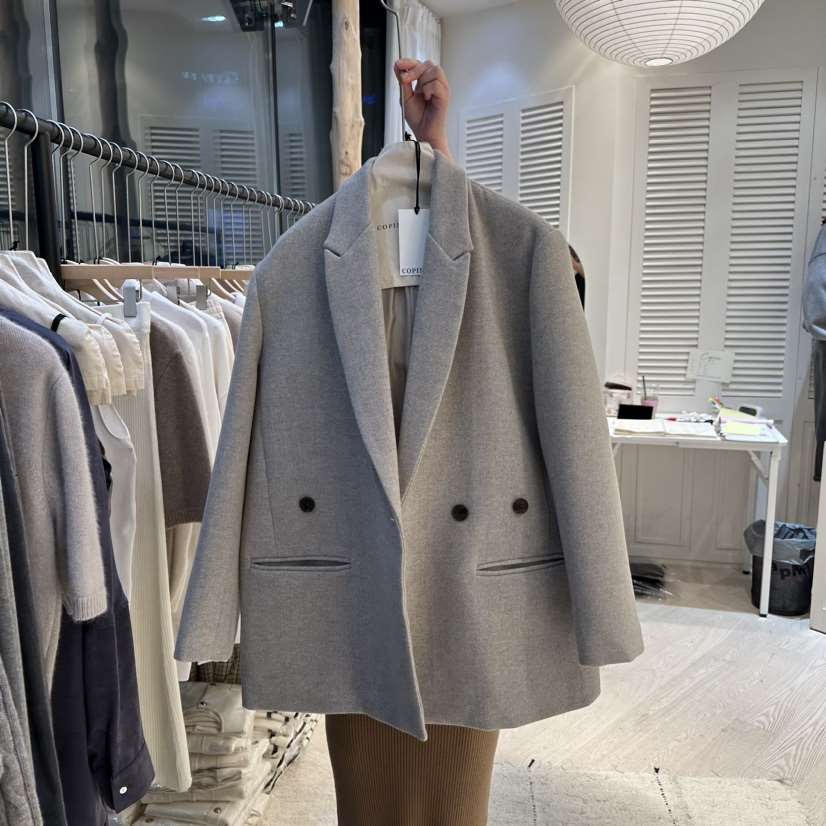 Copiner韓國直郵東大門代購女裝新品休閑24秋冬時尚夾克羊毛COPINER夾克